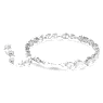 Braccialetto Mesmera, Taglio misto, Bianco, Placcato rodio - Swarovski, 5731959