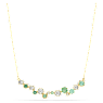 Constella necklace, Mixed cuts, Green, Gold-tone plated - Swarovski, 5732247