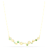 Constella necklace, Mixed cuts, Green, Gold-tone plated - Swarovski, 5732247