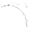 Constella necklace, Mixed cuts, Clasp, White, Rhodium plated - Swarovski, 5732249