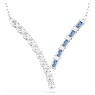 Matrix 鏈墜, 混合式切割, 藍色, 鍍白金色 - Swarovski, 5732265