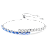Zapestnica Matrix, Mešani rezi, Modra, Prevleka iz rodija - Swarovski, 5732266