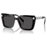 Sunglasses, Square shape, SK6032, Black - Swarovski, 5732335