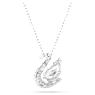 Swan pendant, Mixed cuts, Swan, White - Swarovski, 5732412