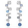 Pendientes Constella, Tallas mixtas, Azules, Baño de rodio - Swarovski, 5732775
