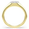 Dextera Ring, Verschiedene Schliffe, Weiß, Goldlegierungsschicht - Swarovski, 5732852