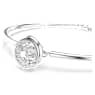 Dextera bangle, Round cut, White, Rhodium plated - Swarovski, 5733399