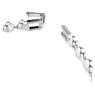 Bracciale Tennis Una Angelic, Taglio Round, Blu, Placcato rodio - Swarovski, 5733401