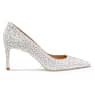 Lodička STUART WEITZMAN Stuart Power Shine, Bílá - Swarovski, 5733411