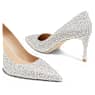 Lodička STUART WEITZMAN Stuart Power Shine, Bílá - Swarovski, 5733411