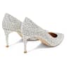 Lodička STUART WEITZMAN Stuart Power Shine, Bílá - Swarovski, 5733411