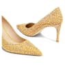 STUART WEITZMAN Stuart Power Shine pump, Yellow - Swarovski, 5733448