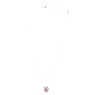 Bella V pendant, Round cut, Pink, Rhodium plated - Swarovski, 5734230