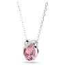 Obesek Bella V, Okrogli rez, Roza, Prevleka iz rodija - Swarovski, 5734230