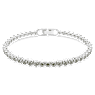 Náramek Tennis Imber Emily, Kulatý výbrus, Černá, Pokoveno rhodiem - Swarovski, 5734238