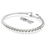 Zapestnica Tennis Imber Emily, Okrogli rez, Črno, Prevleka iz rodija - Swarovski, 5734238