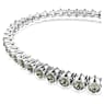 Imber Emily Tennis bracelet, Round cut, Black, Rhodium plated - Swarovski, 5734238