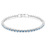Bracelet Tennis Imber Emily, Taille ronde, Bleu, Métal rhodié - Swarovski, 5734239