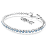 Bransoletka Tennis Imber Emily, Szlif okrągły, Niebieska, Powłoka z rodu - Swarovski, 5734239