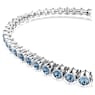 Bransoletka Tennis Imber Emily, Szlif okrągły, Niebieska, Powłoka z rodu - Swarovski, 5734239