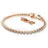 Imber Emily Tennis bracelet, Round cut, Black, Rose gold-tone plated - Swarovski, 5734240