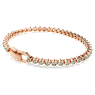 Imber Emily Tennis bracelet, Round cut, Black, Rose gold-tone plated - Swarovski, 5734240