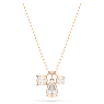 Mesmera pendant, Mixed cuts, White, Rose gold-tone plated - Swarovski, 5734245