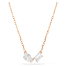 Set Mesmera, Taglio Pear, Taglio ottagonale, Bianco, Placcato color oro rosa - Swarovski, 5734246