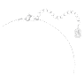 Symbolica pendant, Star, Blue, Rhodium plated - Swarovski, 5734252