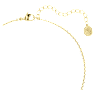 Bella V pendant, Round cut, Green, Gold-tone plated - Swarovski, 5735387