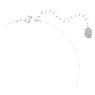 Magic pendant, Snowflake, Blue, Rhodium plated - Swarovski, 5735399