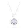 Obesek Magic, Snežinka, Moder, Prevleka iz rodija - Swarovski, 5735399