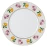 Idyllia dessert plate, Porcelain, Crystal print motif, lily citron, Multicoloured - Swarovski, 5735518