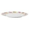Idyllia dessert plate, Porcelain, Crystal print motif, Lily citron, Multicolored - Swarovski, 5735518