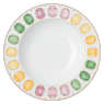 Idyllia soup plate, Porcelain, Crystal print motif, Gemstone, Multicolored - Swarovski, 5735519