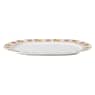 Idyllia platter, Porcelain, Crystal print motif, Lily citron, Small, Multicolored - Swarovski, 5735520