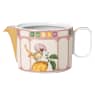 Idyllia teapot, Porcelain, Crystal print motif, Flycatcher, Small, Multicolored - Swarovski, 5735526