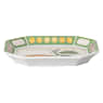Idyllia tray, Porcelain, Crystal print motif, Citron, Small, Multicolored - Swarovski, 5735530