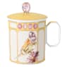 Hrnek Idyllia, Porcelán, Motiv potisku křišťálu, amada, Žlutý - Swarovski, 5735533