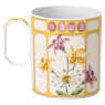 Taza Idyllia, Porcelana, Motivo de impresión de cristal, pinzón, Amarilla - Swarovski, 5735533