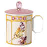 Taza Idyllia, Porcelana, Motivo de impresión de cristal, pinzón, Amarilla - Swarovski, 5735533