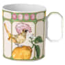 Caneca Idyllia, Porcelana, Motivo de impressão de cristais, maria-leque, Verde - Swarovski, 5735534