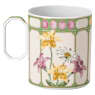 Idyllia mug, Porcelain, Crystal print motif, flycatcher, Green - Swarovski, 5735534