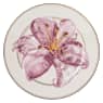 Idyllia bread plate, Porcelain, Crystal print motif, Lily, Purple - Swarovski, 5735564