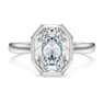 Eternity bezel ring, Lab-grown diamonds 2.0 ct tw, Octagon shape, 18K white gold - Swarovski, 5735710