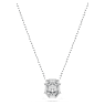 Eternity pendant, Lab-grown diamonds 0.5 ct tw, Octagon shape, 18K white gold - Swarovski, 5735724