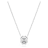 Eternity pendant, Lab-grown diamonds 0.5 ct tw, Octagon shape, 18K white gold - Swarovski, 5735724