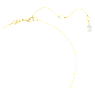 Náhrdelník Idyllia Lilia, Motýl, Bílá, Pokoveno ve zlatém odstínu - Swarovski, 5736068