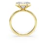 Octagon bezel ring, Lab-grown diamonds 3.0 ct tw, Octagon shape, 18K yellow gold - Swarovski, 5739871