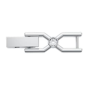 Imber Emily Tennis extender, Round cut, White, Rhodium plated
